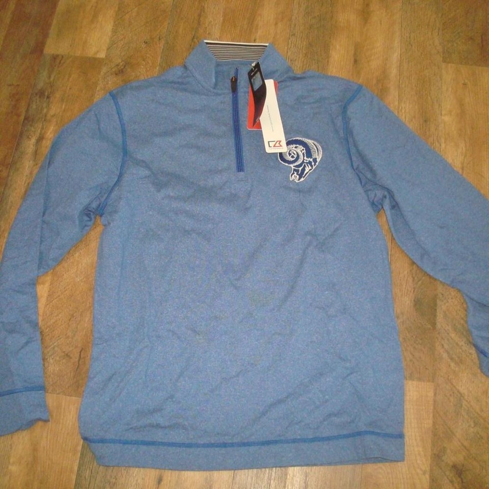 LOS ANGELES RAMS ZIPPER SHIRT SWEATER STYLE VINTAGE 2015